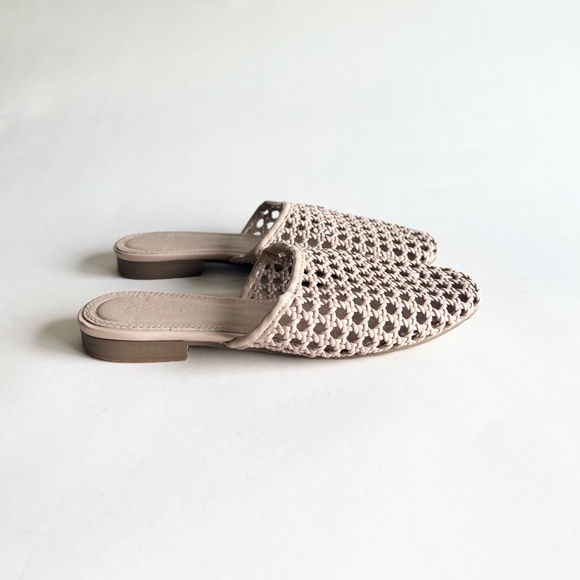 ASOS Shoes Cream Patent Leather Weaving Mules size 6 - Picture 2 of 13